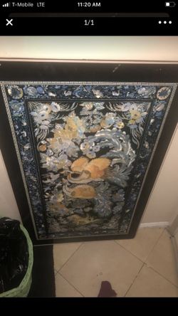 Vintage Korean table mother of pearl