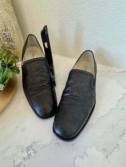 Men’s ‘Shoes. Black Leather Kenneth Cole Loafer Shoes. Size 11M