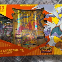 Reshiram And Charizard GX Pokemon Premium collection