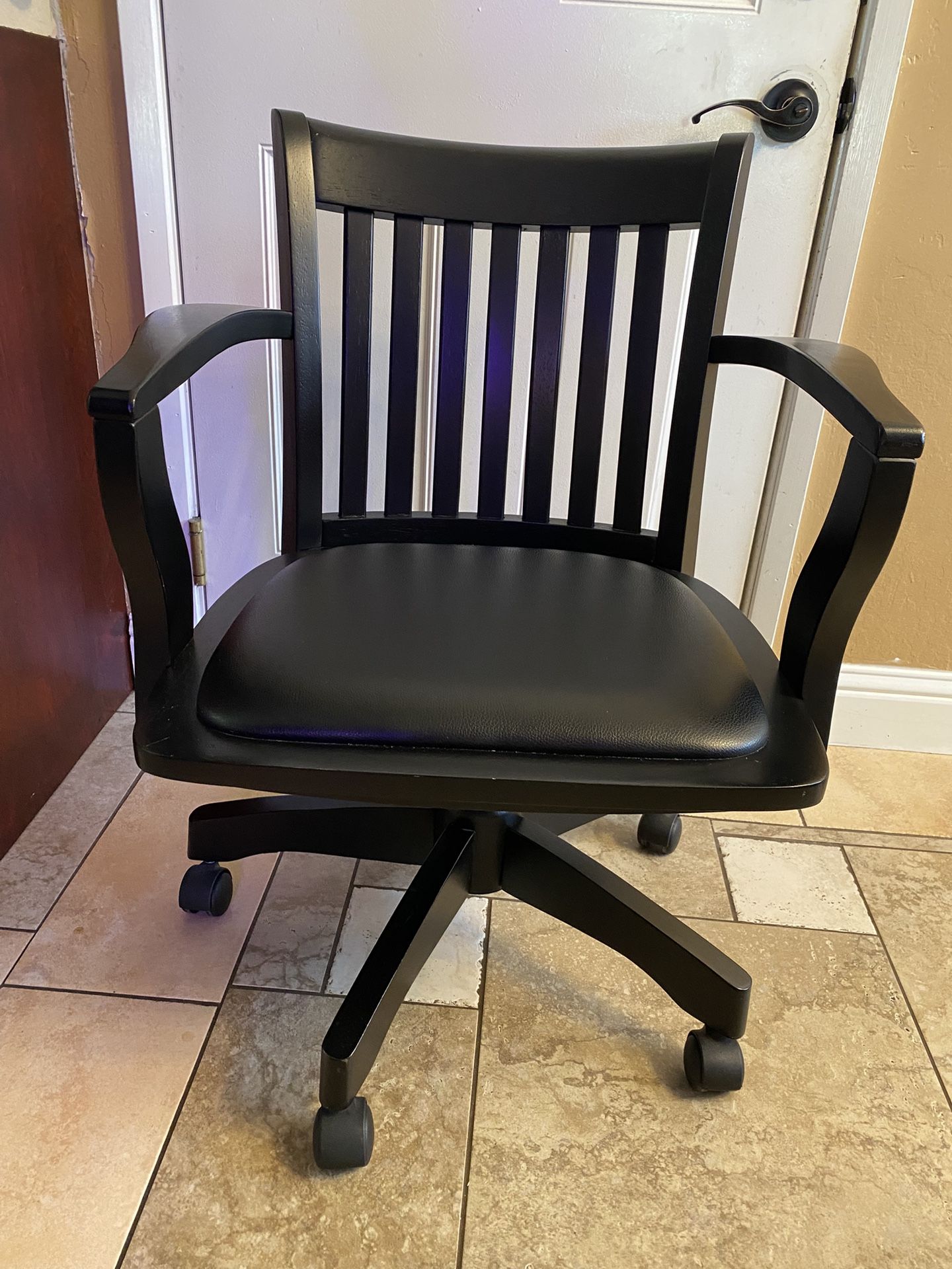 Vintage, Office Chair/wood Desk Chair