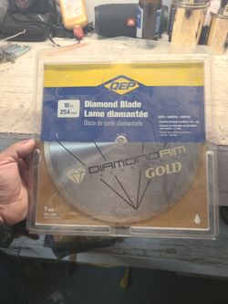 10 in Diamond blade