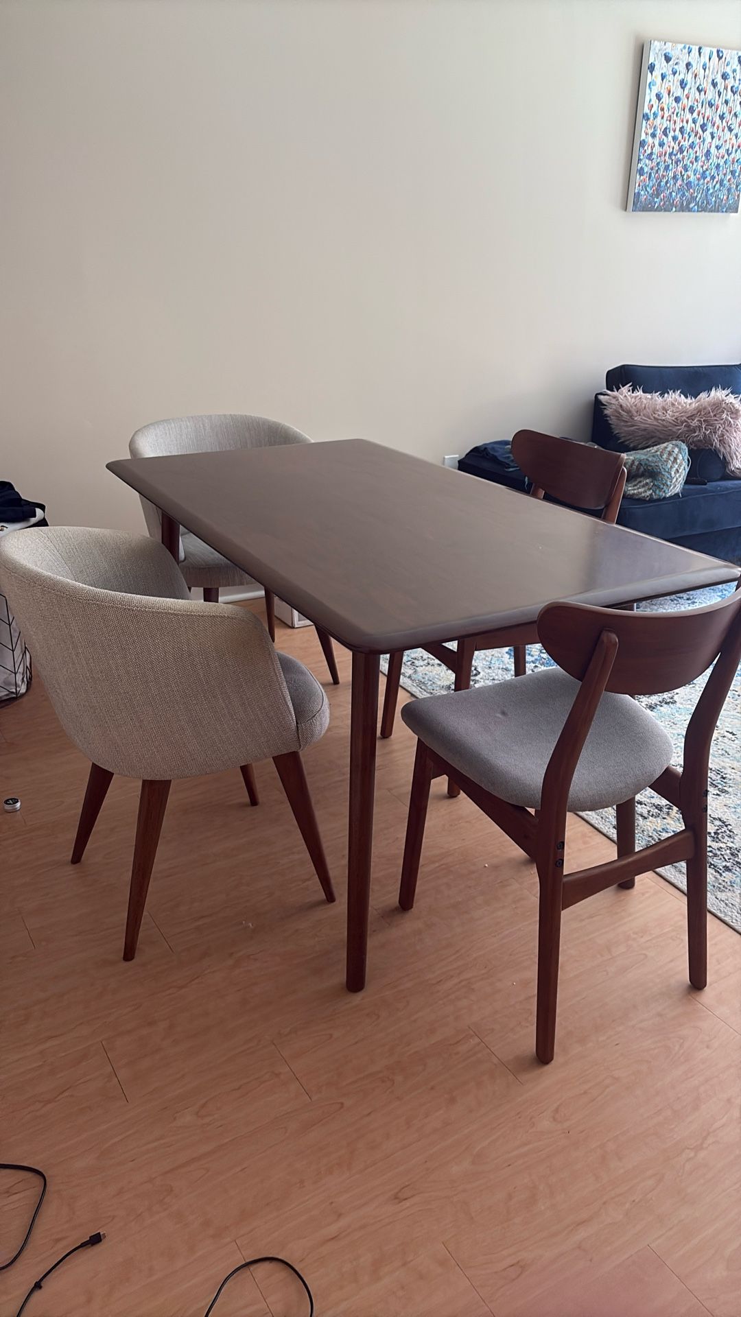 West Elm Dining Room Table Set - 4 Seats