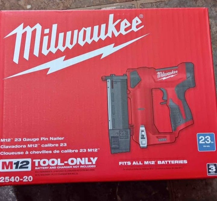 Milwaukee New 23 Pin Nailer M12