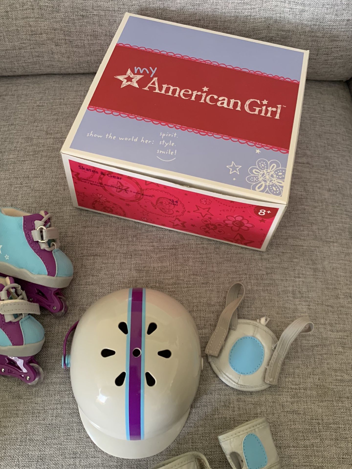American Girl Doll Skates & Gear Set