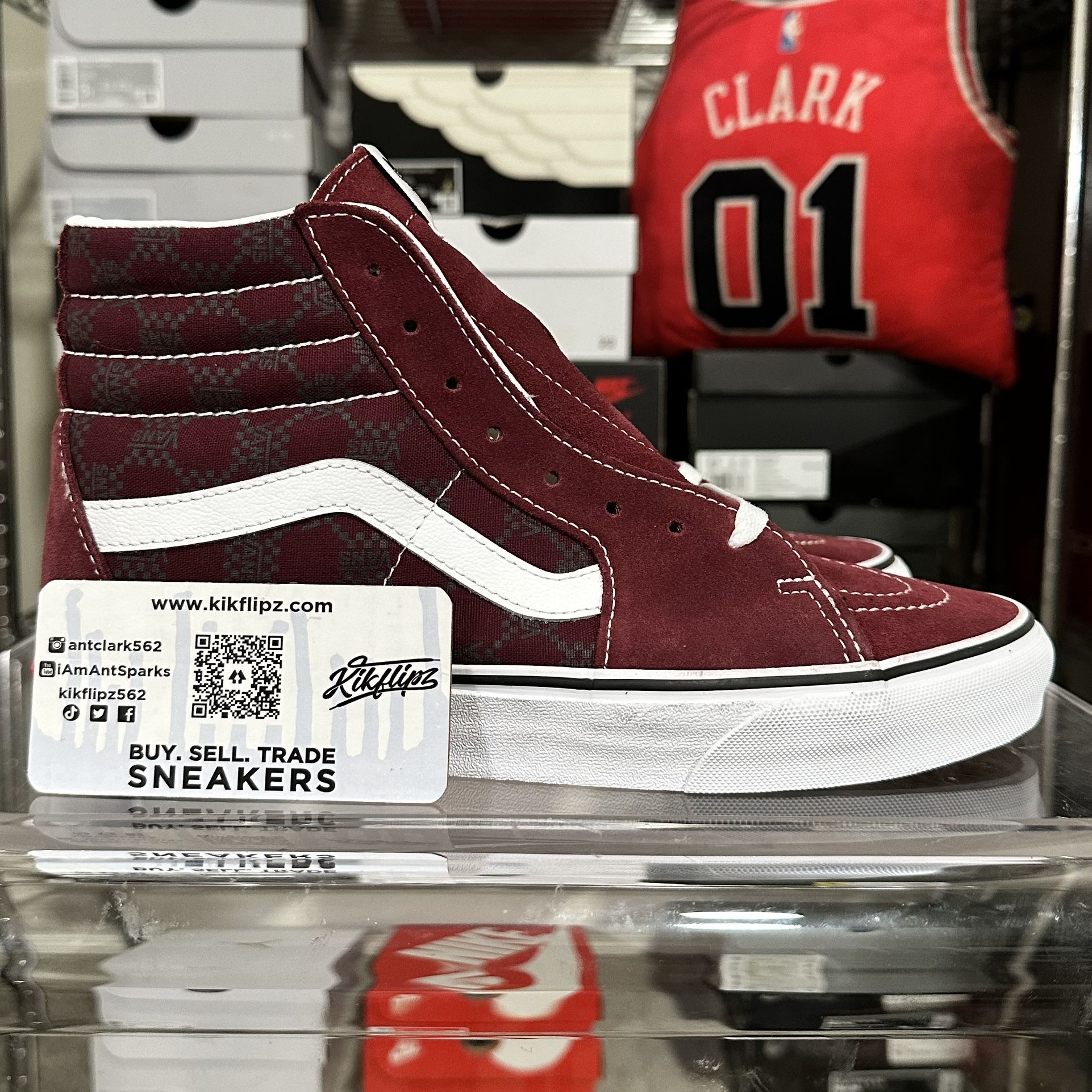 Men Vans SK8 Hi ‘All Over Print Port Royale’ (Size 8.5)