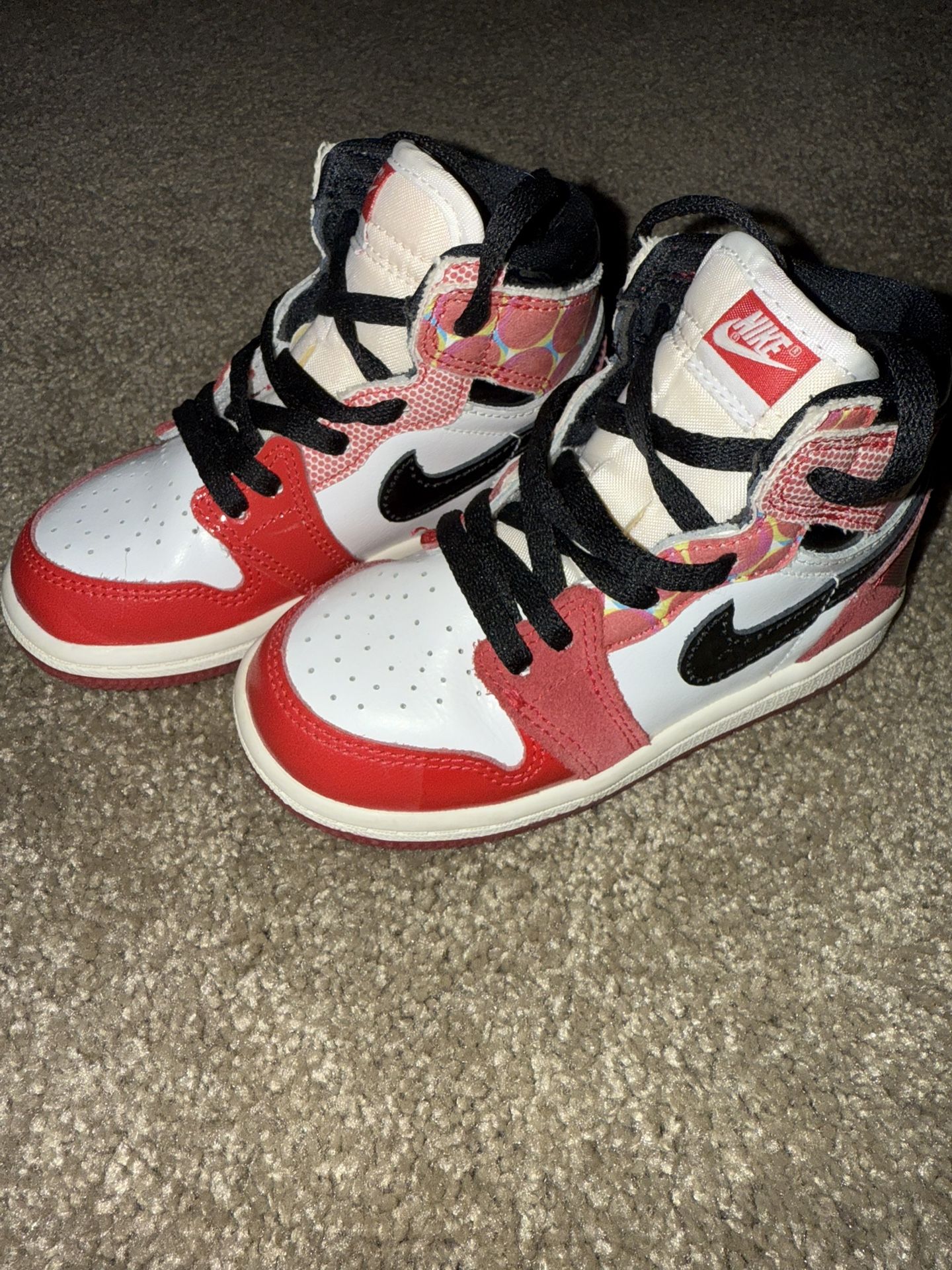 Air Jordan 1 High OG Spider-Man Across The Spider-Verse Kids Sneakers