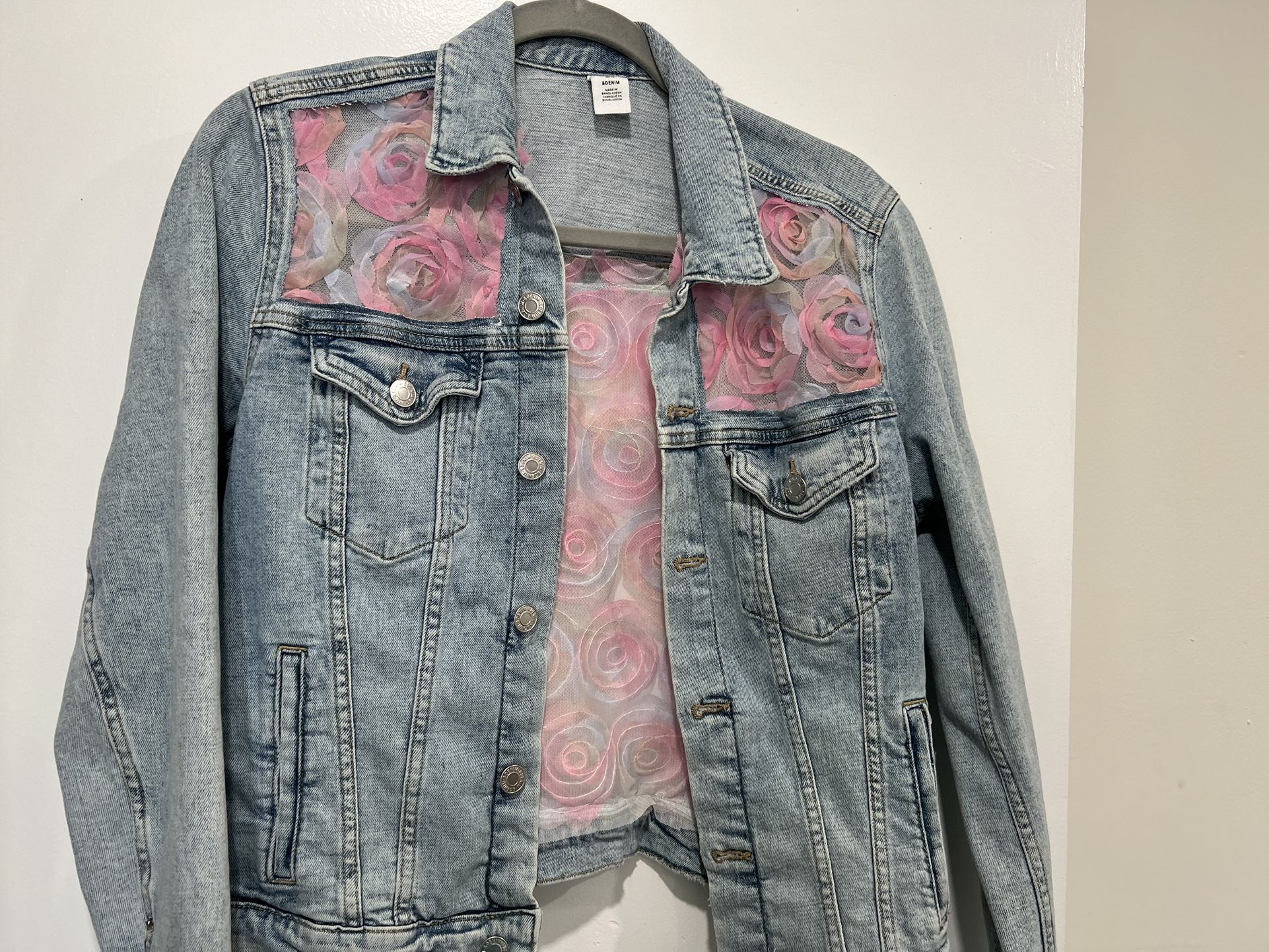 Upcycled Denim Jacket M/lL