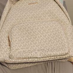 Cream Michael Kors Backpack
