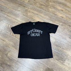 STUSSY GEAR TEE BLACK
