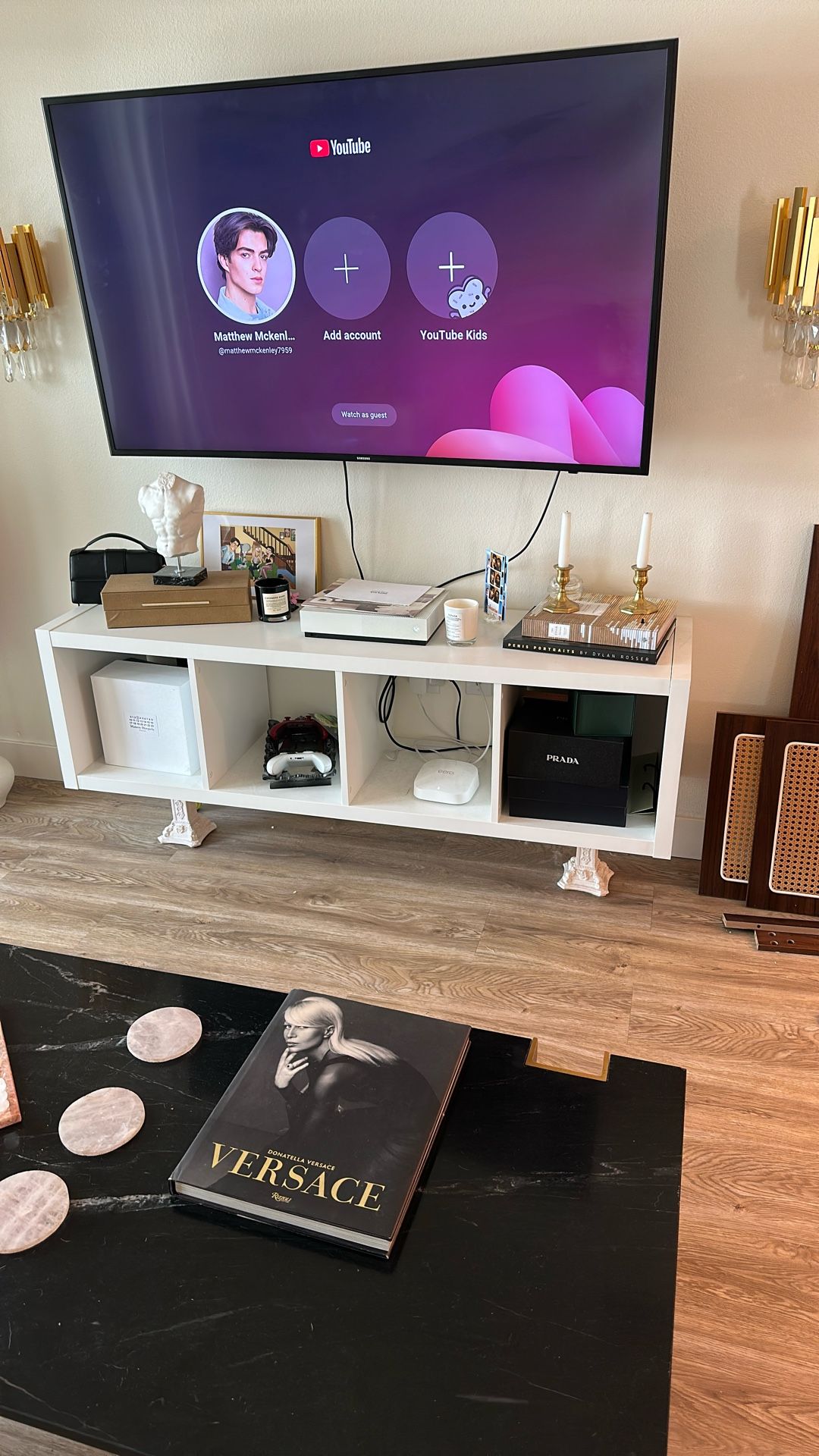 IKEA Cubed Bookshelf/ Entertainment Center