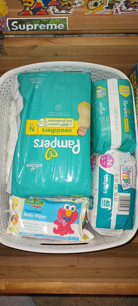 Pampers Diapers And Baby Wipes