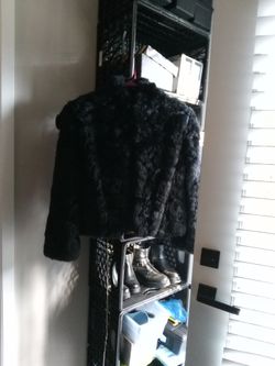 Women's Black Rabbit Party Jacket