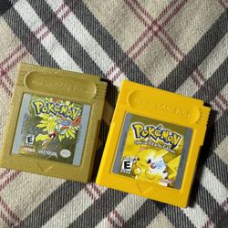 Pokemon Yellow And Pokemon Gold 