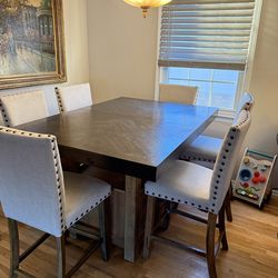 Dining table and chairs