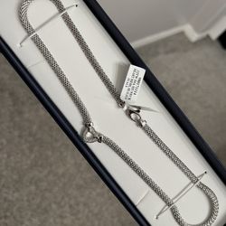 0.12 CT. T.W. Diamond Heart Necklace in Italian Sterling Silver