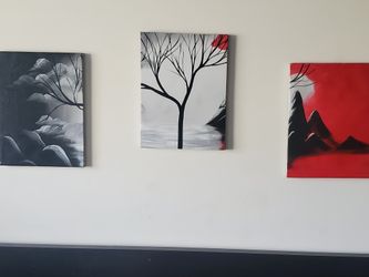 PEACOCK JEWELS 3 Piece Pannel Wall Art. 
This art piece comes with a high definition picture photo print on canvas. The side margins are also printed.