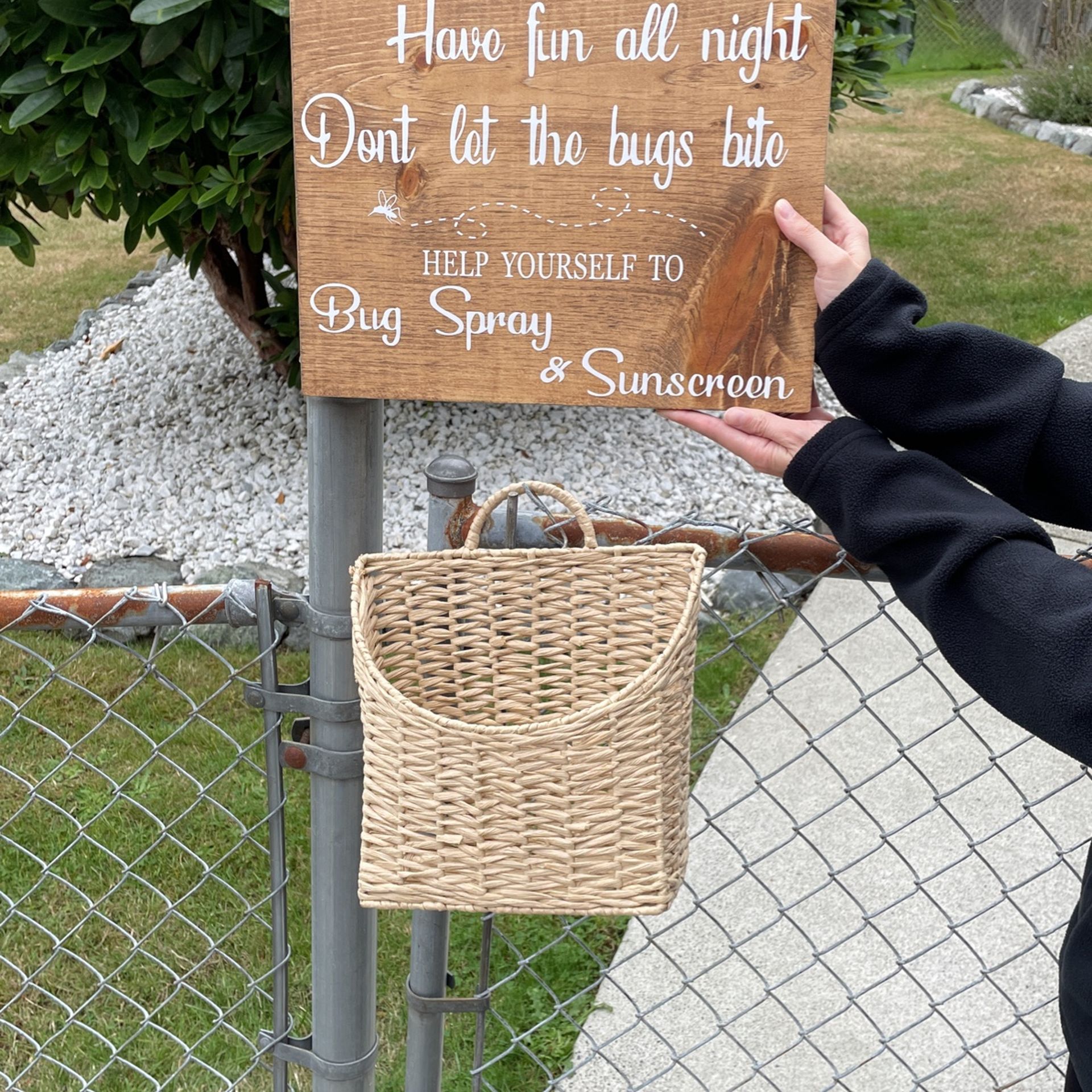 Wedding Sign And Basket