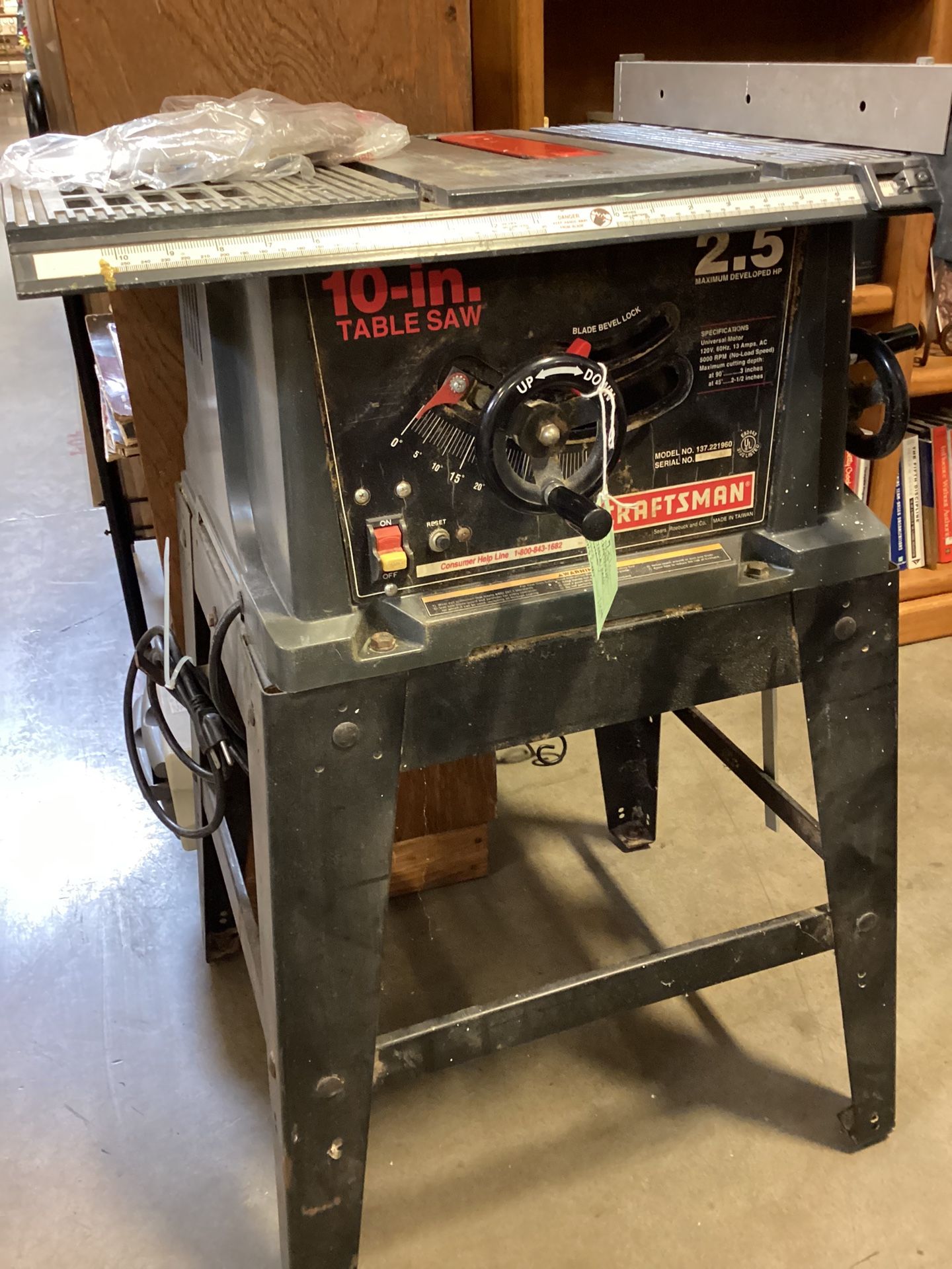 Craftsman Table Saw 