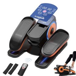 Under Desk Elliptical Machine, Ellipse Leg Exerciser as Seen on Tv for Seniors Adults with 12 Adjustable Speed, Quiet & Portable Seated Pedal Exercise
