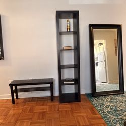 Shelf, Mirror & Shoes Rack