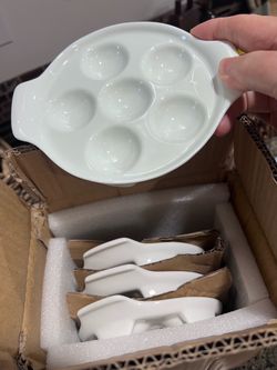 Escargot Plates  Brand New