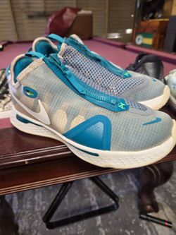 Nike Low-Top Sneakers Gray Teal Zip