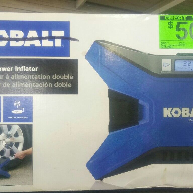 Kobalt 12Volt MultiPurpose Portable Car Sport Air, 41 OFF
