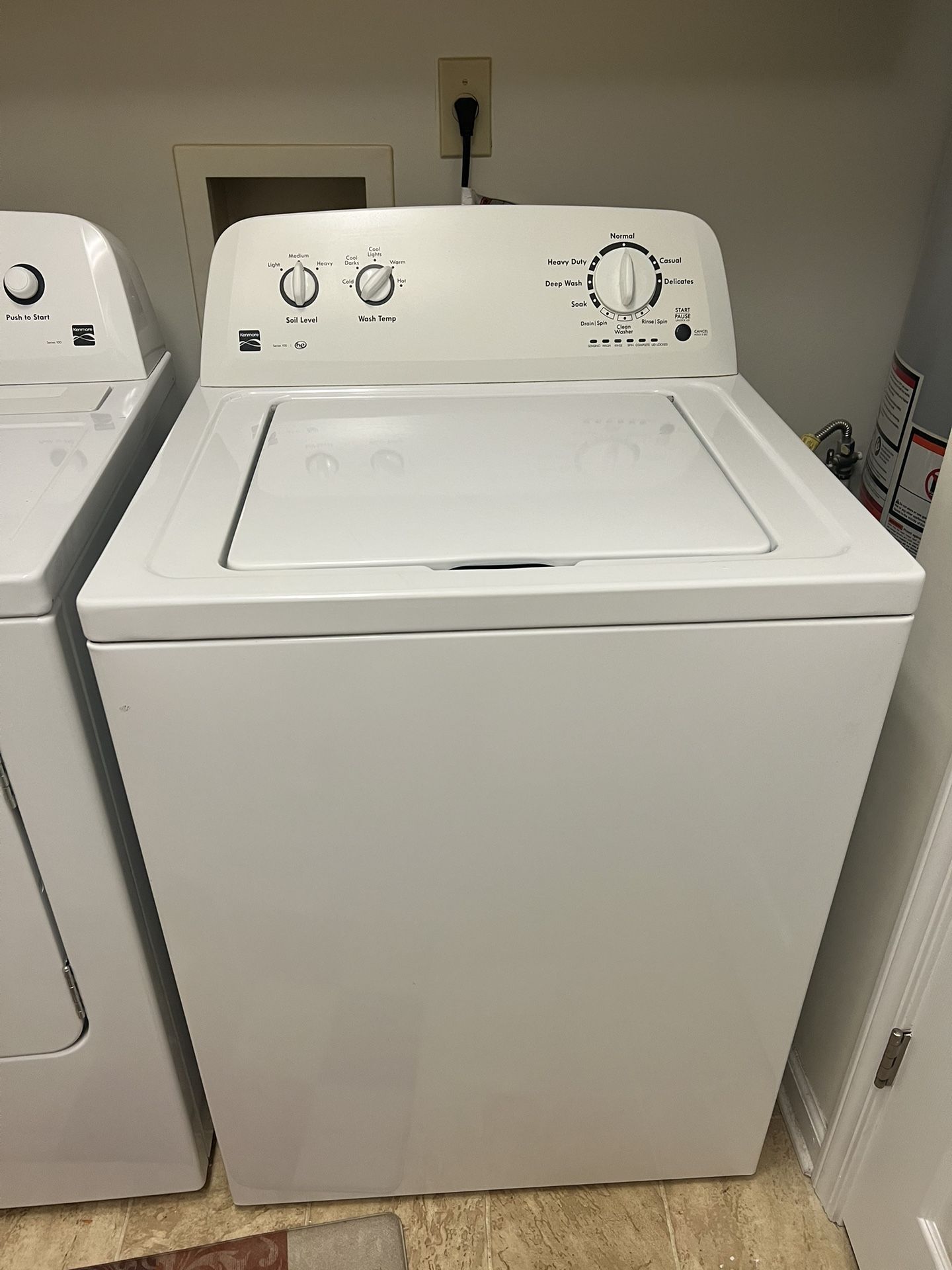 White Kenmore Washing Machine
