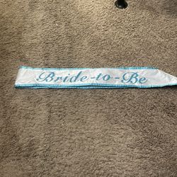 Bride To Be Slash