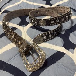 Blazin Roxx glitz leather belt