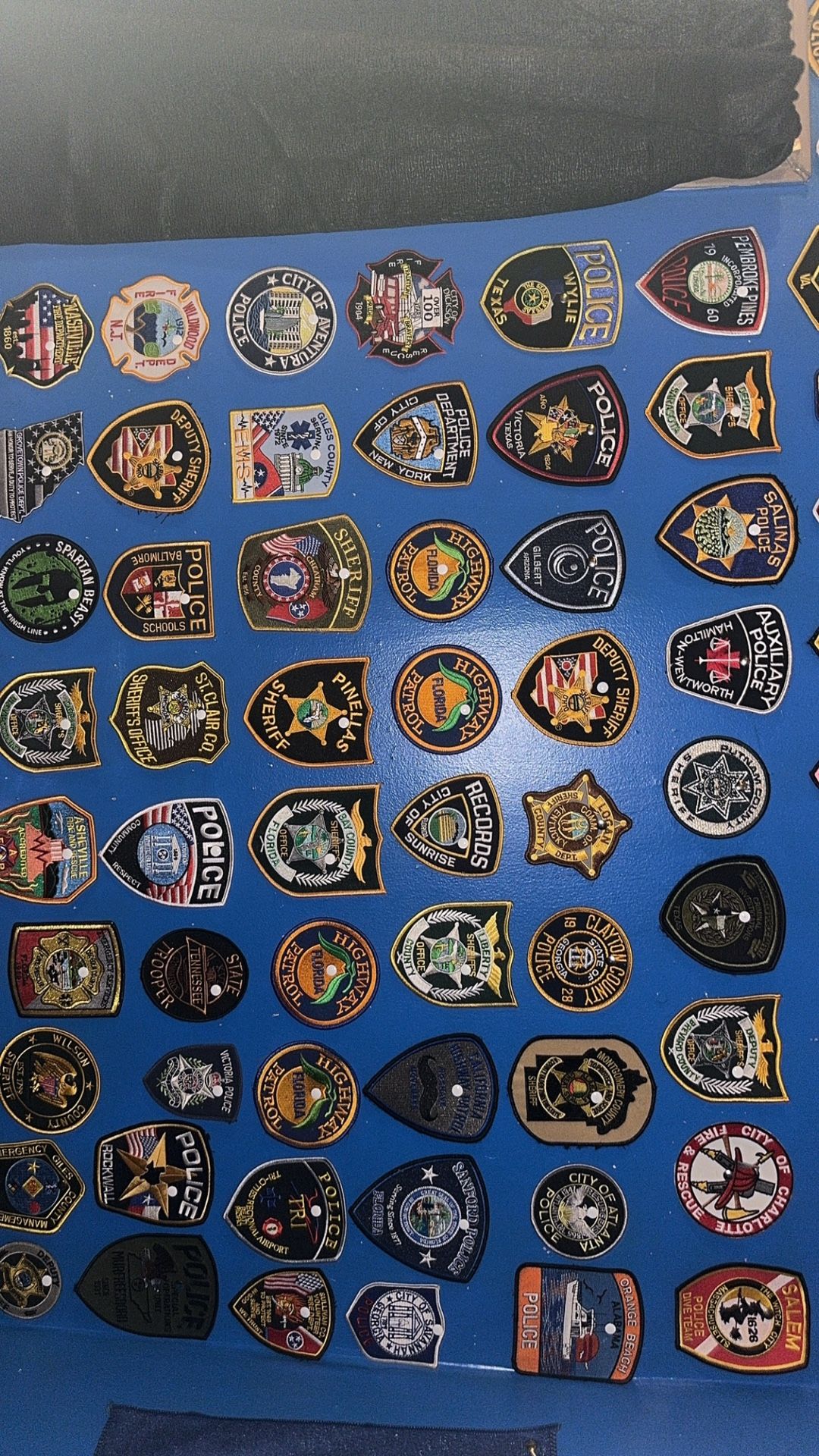 POLICE, FIRE, EMS, MILITARY PATCHES