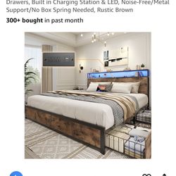 Lighted LED Bed Frame -Queen