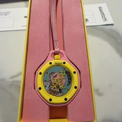AP x Swatch Royal Pop Tiffany Pink Yellow