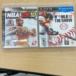 NBA 2K10 And MLB 12: The Show For The PS3