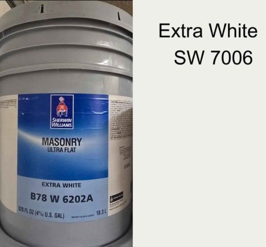 New 5 Gallon Masonry Paint - See Description