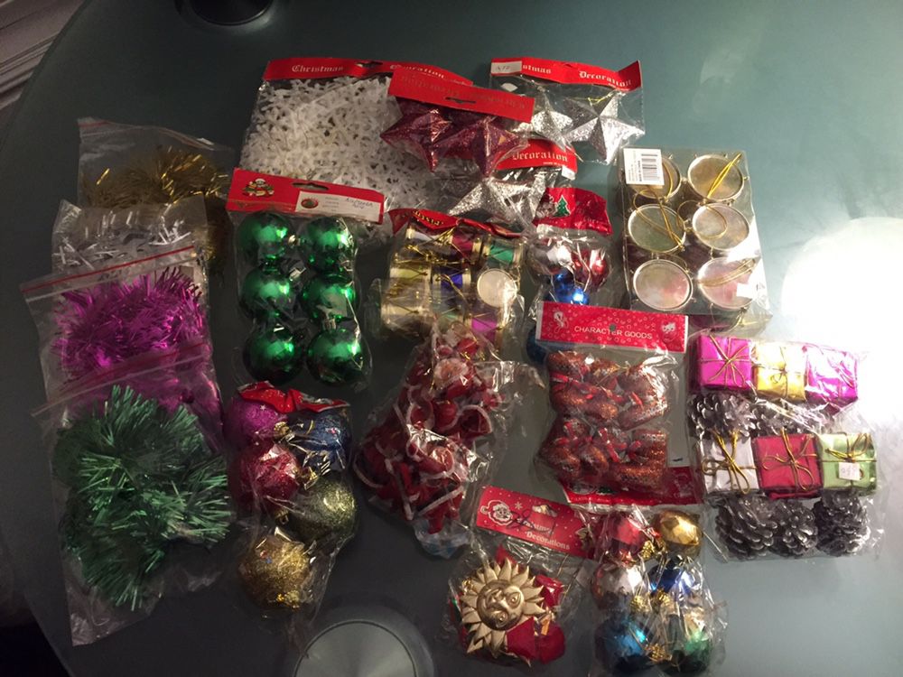 Giant Lot Of Christmas Decorations 