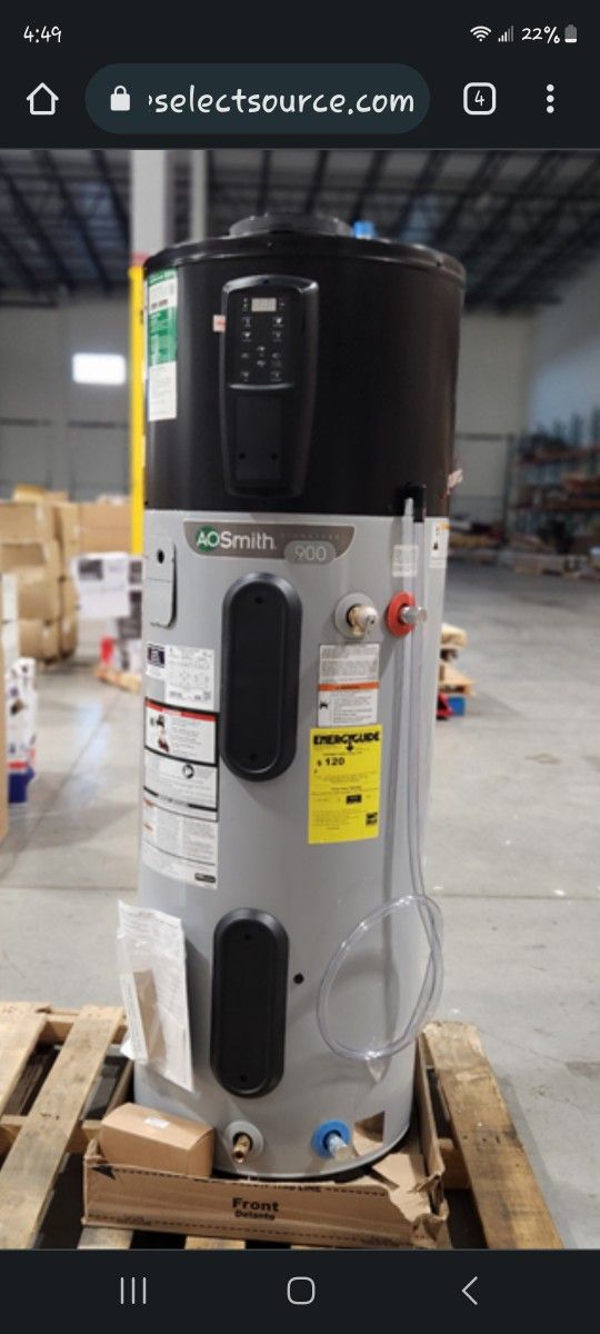 A.O. Smith Signature 900 50 Gallon 4500watt Water Heater for Sale in  Temple, TX - OfferUp