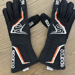 Sparco Tide Gloves Black/Orange Color In Size 9