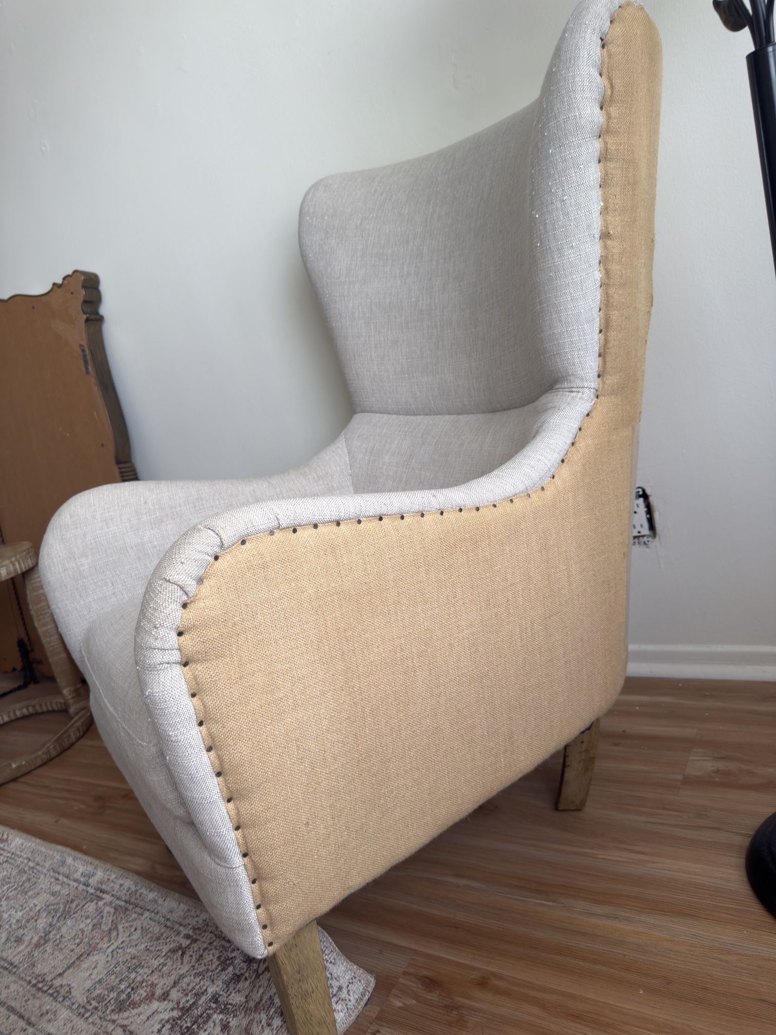 Warner Wingback Chair Farmhouse Style