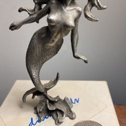 -1978 Mermaid antique miniature statue