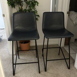 26 Inch Blue Barstools