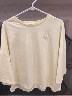 Puma Light Yellow Oversized T-Shirt