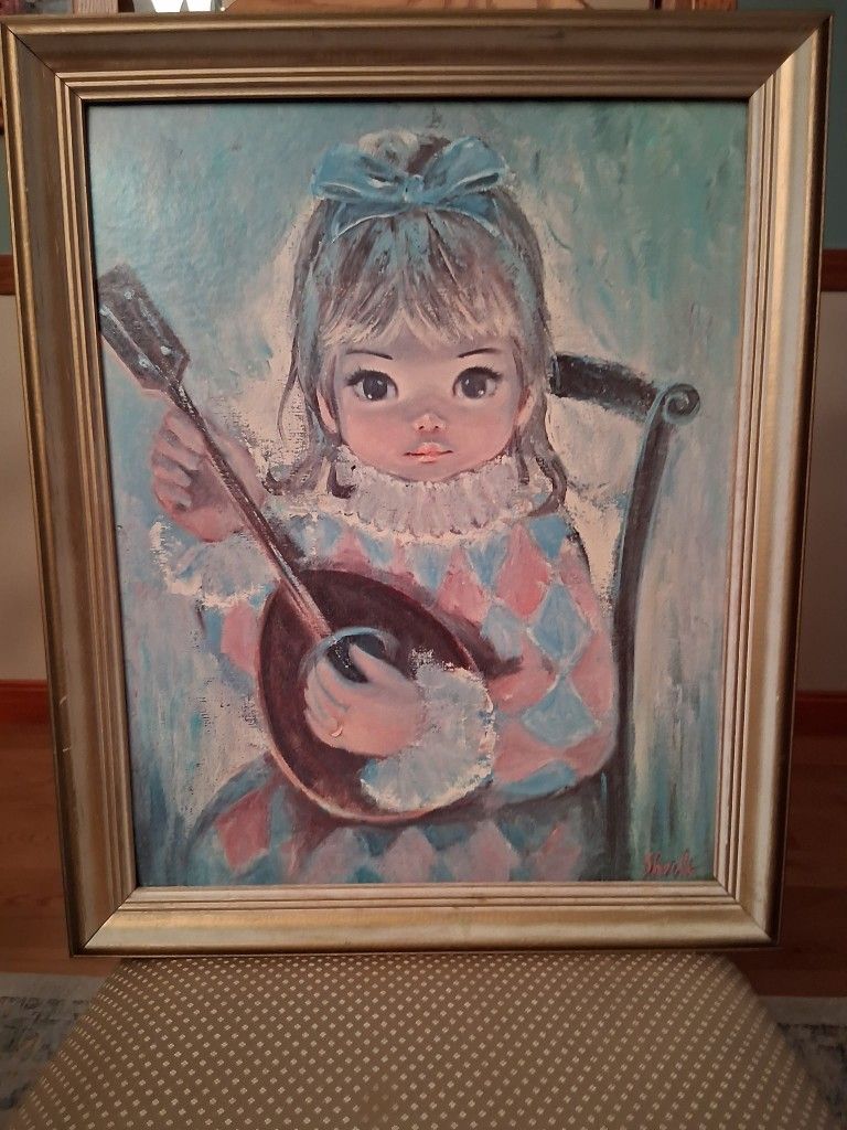 Penny Sherle 60s Vintage Museum Print, Framed, 23" X 19"