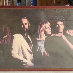 Rare 1982 warner brothers fleetwood mac mirage promotional poster 24"x48" for in store use only