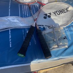 A set Of 2 Badminton Adults Yonex Rackets