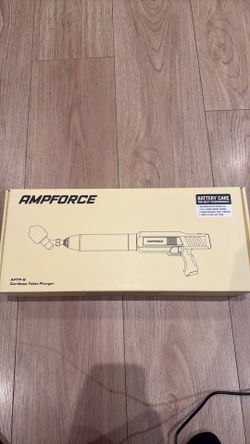 AMPFORCE Cordless Electric Toilet Plunger – New in Box
