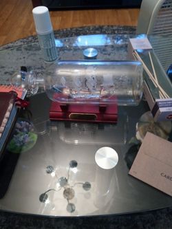 Mayflower Crystals Sailboat In A Bottle.