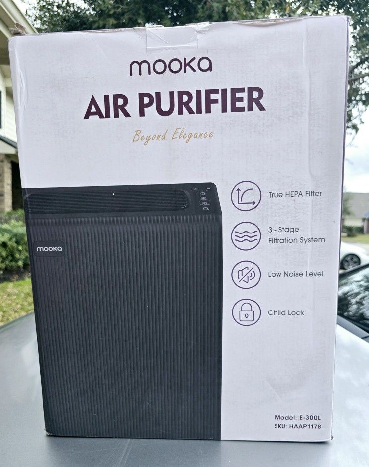 MOOKA E-300L Air Purifier Black