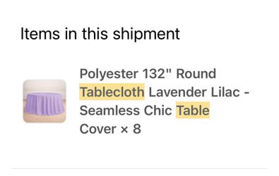 Round tablecloth Polyester 132 round