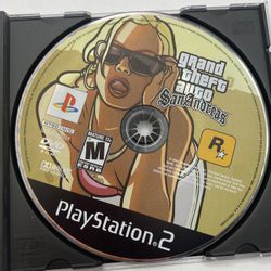 Grand Theft Auto: San Andreas - PlayStation 2 PS2 - Disc Only GTA SA Tested Auth